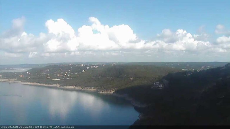 Lake Travis webcam, July 1, 2021 10:00 AM CT