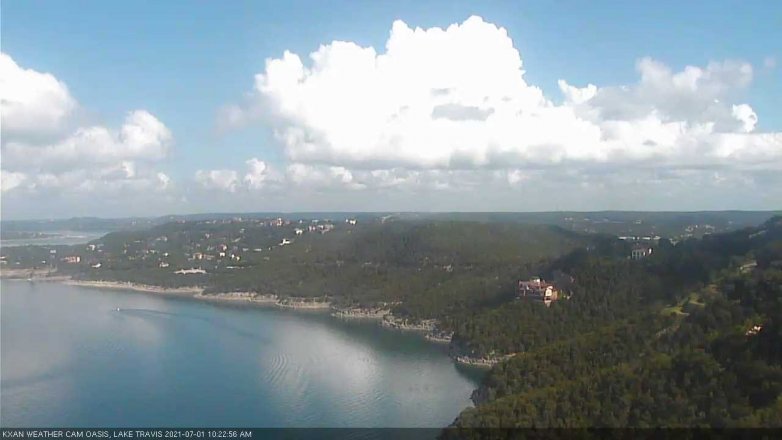 Lake Travis webcam, July 1, 2021 10:25 AM CT