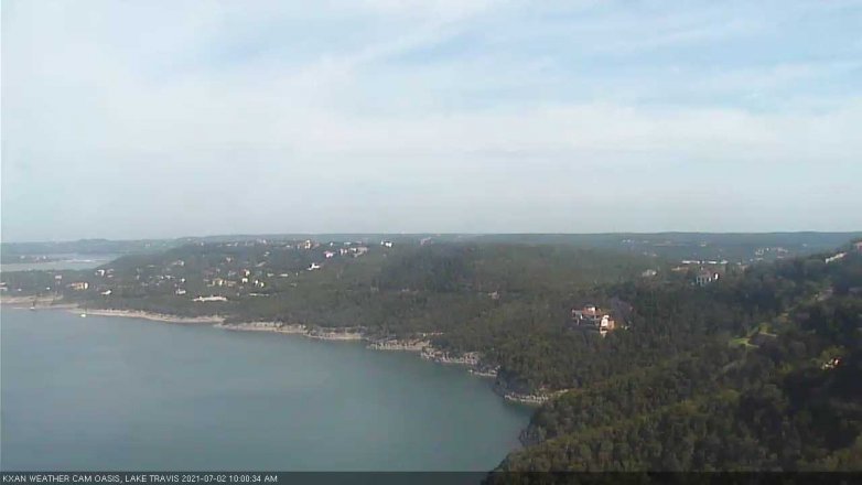 Lake Travis webcam, July 2, 2021 10:00 AM CT