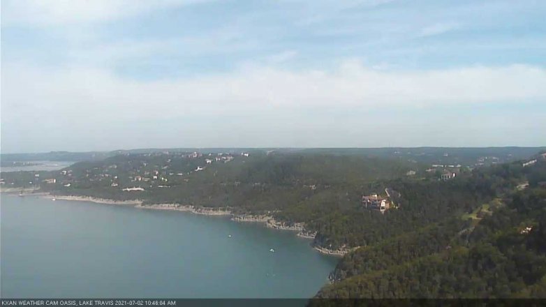 Lake Travis webcam, July 2, 2021 10:45 AM CT