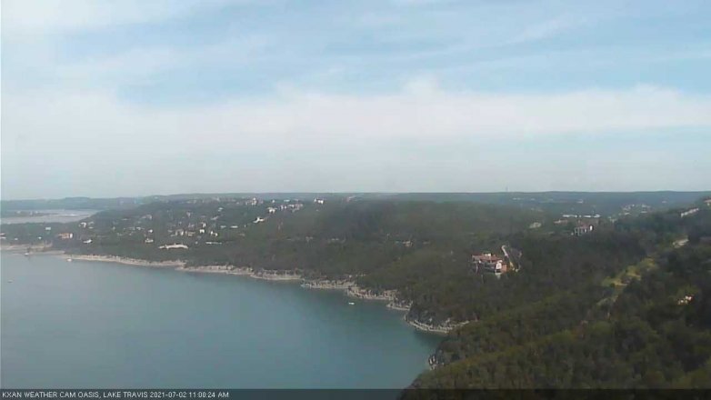Lake Travis webcam, July 2, 2021 11:00 AM CT