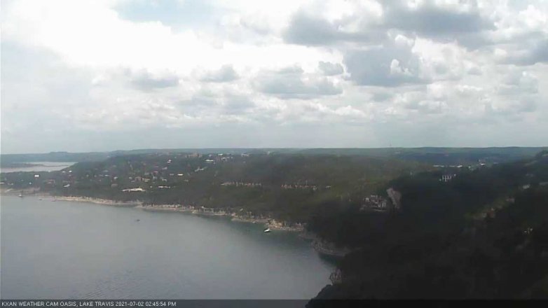 Lake Travis webcam, July 2, 2021 2:45 PM CT
