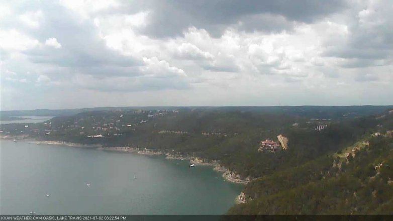 Lake Travis webcam, July 2, 2021 3:25 PM CT