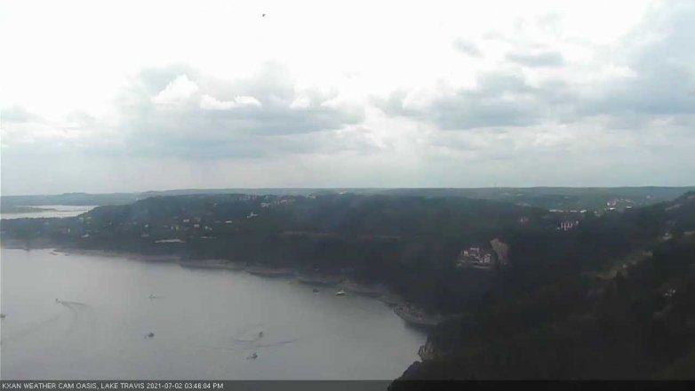 Lake Travis webcam, July 2, 2021 3:45 PM CT