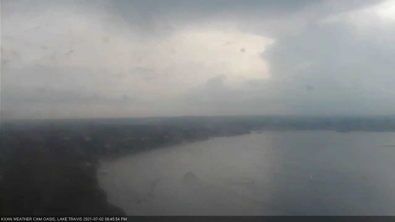 Lake Travis webcam, July 2, 2021 6:45 PM CT