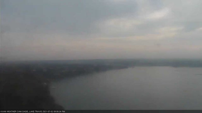 Lake Travis webcam, July 2, 2021 8:00 PM CT