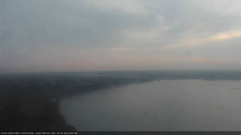 Lake Travis webcam, July 2, 2021 8:25 PM CT