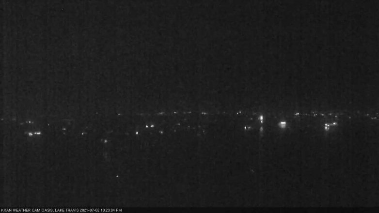 Lake Travis webcam, July 2, 2021 10:25 PM CT