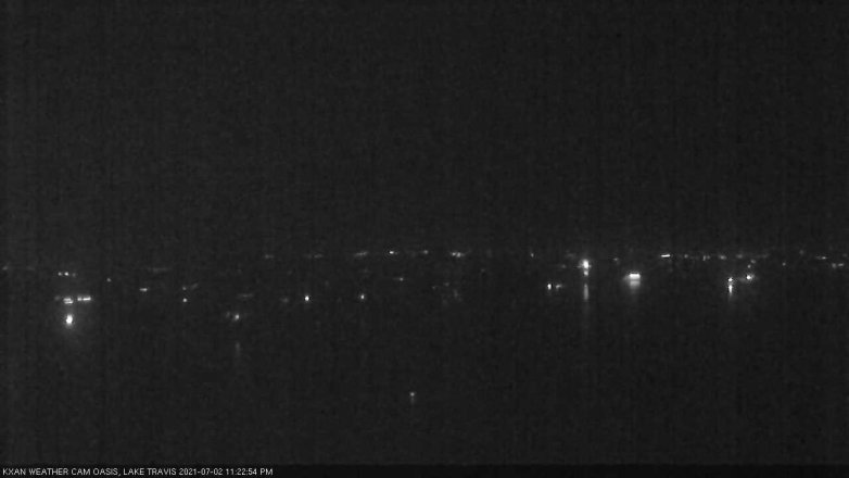 Lake Travis webcam, July 2, 2021 11:25 PM CT