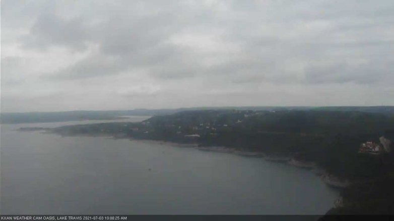 Lake Travis webcam, July 3, 2021 10:00 AM CT