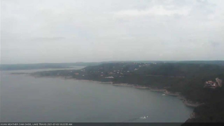 Lake Travis webcam, July 3, 2021 10:25 AM CT