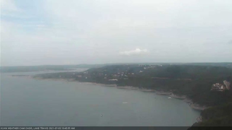 Lake Travis webcam, July 3, 2021 10:45 AM CT