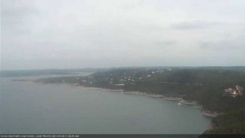 Lake Travis webcam, July 3, 2021 11:00 AM CT