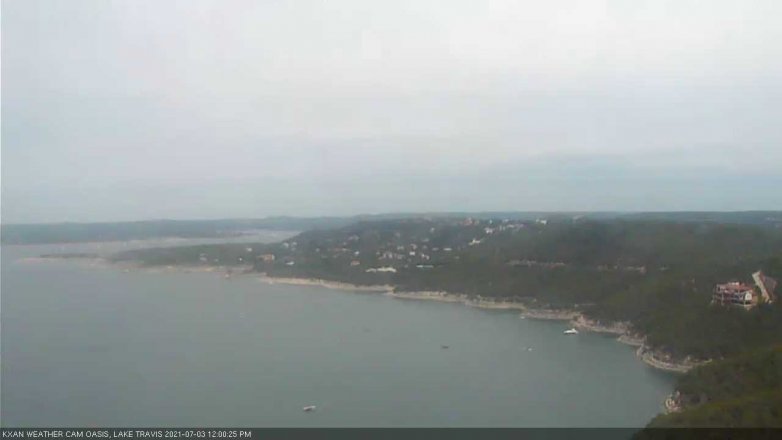 Lake Travis webcam, July 3, 2021 12:00 PM CT
