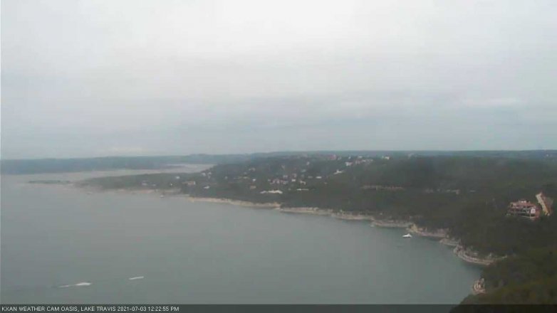 Lake Travis webcam, July 3, 2021 12:25 PM CT