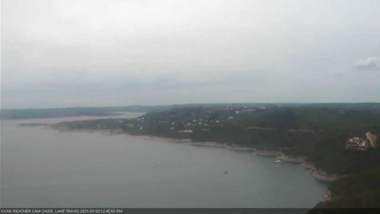 Lake Travis webcam, July 3, 2021 12:45 PM CT