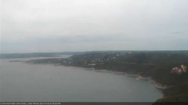 Lake Travis webcam, July 3, 2021 1:00 PM CT