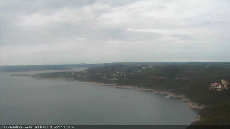 Lake Travis webcam, July 3, 2021 2:25 PM CT