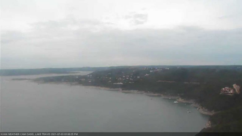 Lake Travis webcam, July 3, 2021 3:00 PM CT