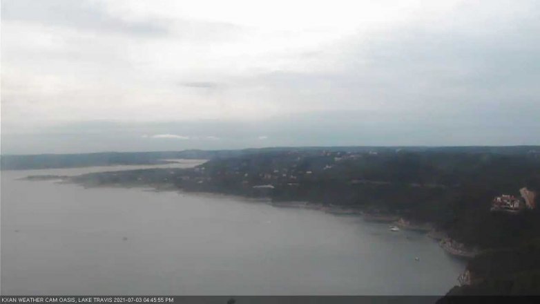 Lake Travis webcam, July 3, 2021 4:45 PM CT