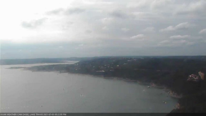 Lake Travis webcam, July 3, 2021 5:25 PM CT