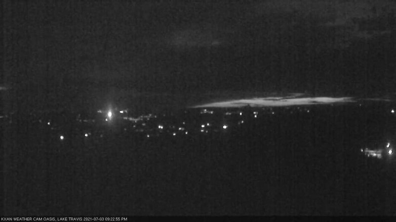 Lake Travis webcam, July 3, 2021 9:25 PM CT