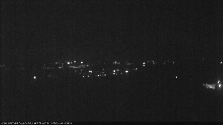 Lake Travis webcam, July 3, 2021 10:00 PM CT