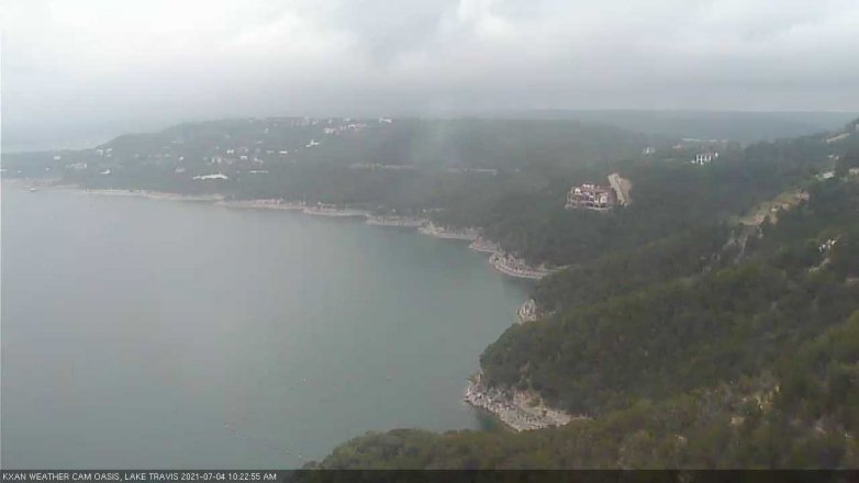 Lake Travis webcam, July 4, 2021 10:25 AM CT