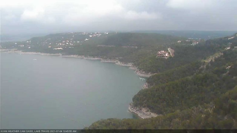Lake Travis webcam, July 4, 2021 10:45 AM CT