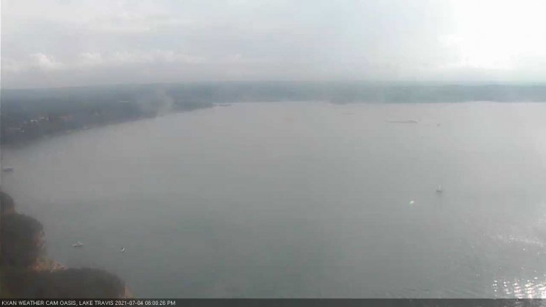 Lake Travis webcam, July 4, 2021 6:00 PM CT