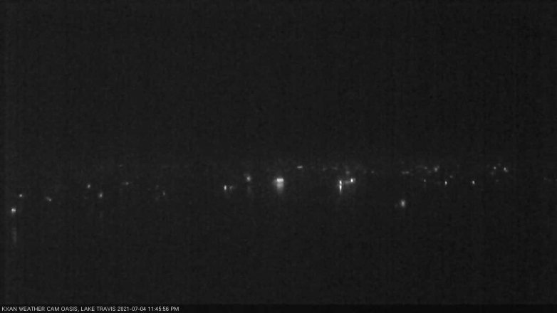 Lake Travis webcam, July 4, 2021 11:45 PM CT