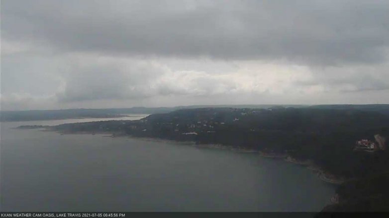 Lake Travis webcam, July 5, 2021 6:45 PM CT