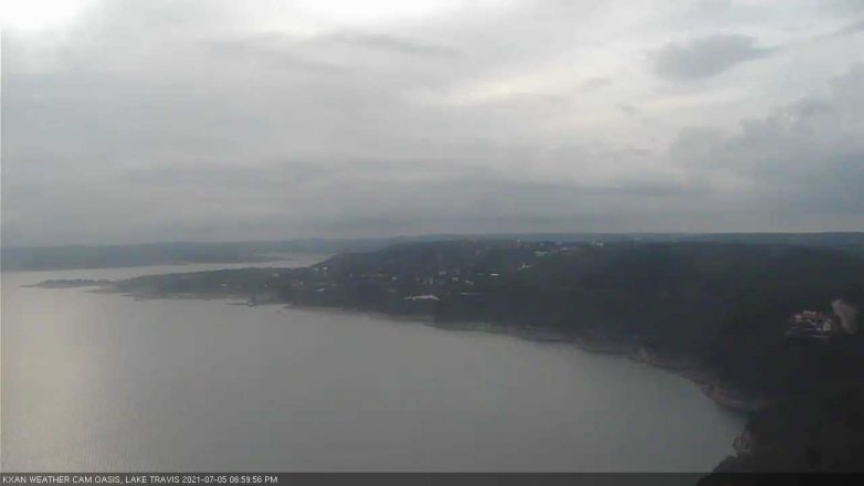Lake Travis webcam, July 5, 2021 7:00 PM CT