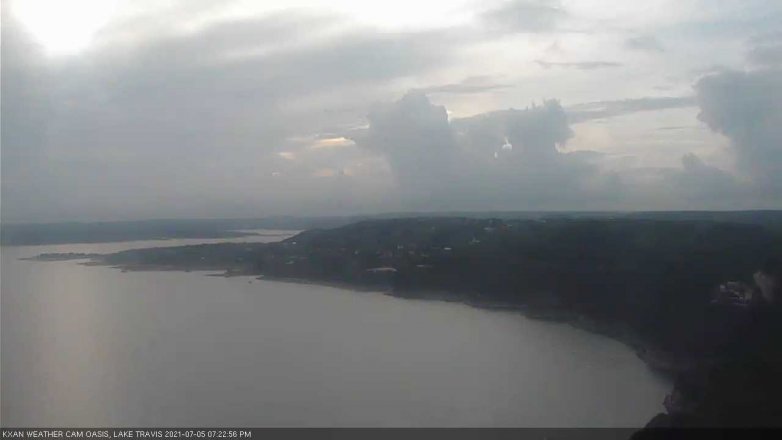Lake Travis webcam, July 5, 2021 7:25 PM CT