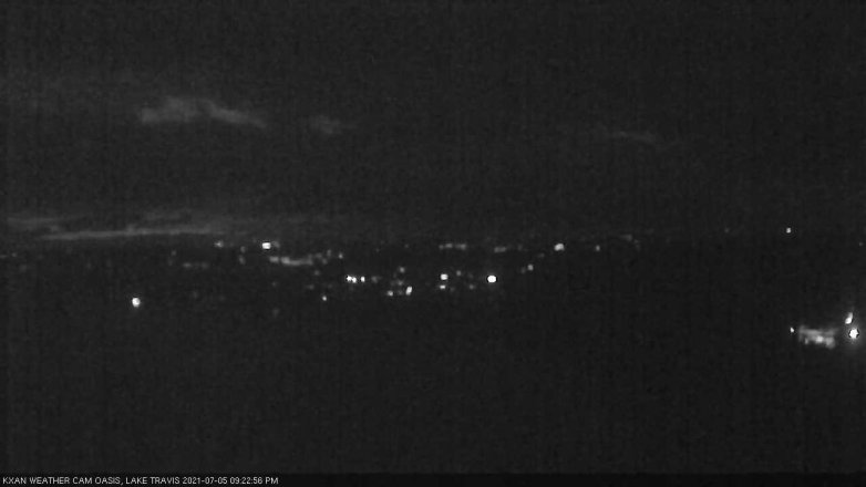 Lake Travis webcam, July 5, 2021 9:25 PM CT