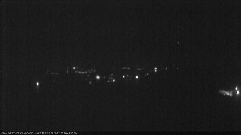 Lake Travis webcam, July 5, 2021 10:45 PM CT