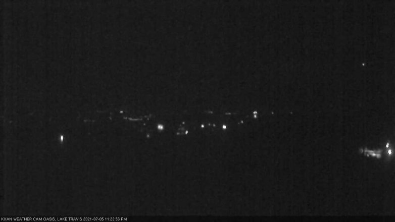 Lake Travis webcam, July 5, 2021 11:25 PM CT