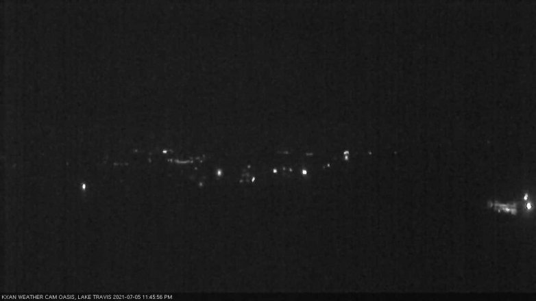 Lake Travis webcam, July 5, 2021 11:45 PM CT