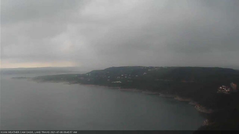 Lake Travis webcam, July 6, 2021 9:45 AM CT