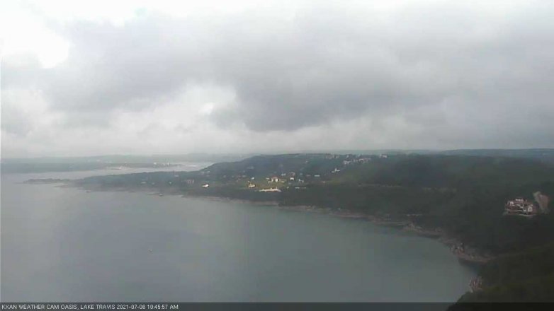 Lake Travis webcam, July 6, 2021 10:45 AM CT