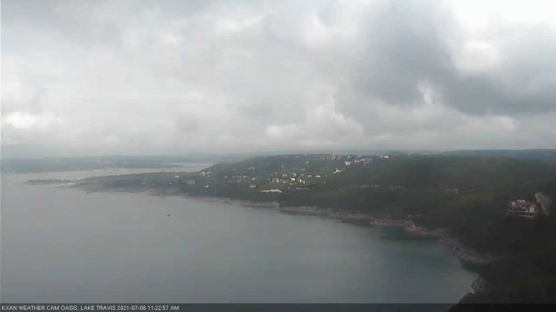 Lake Travis webcam, July 6, 2021 11:25 AM CT