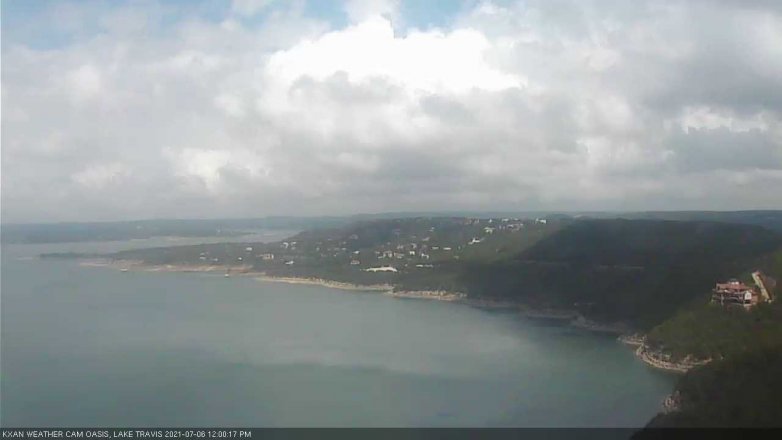 Lake Travis webcam, July 6, 2021 12:00 PM CT
