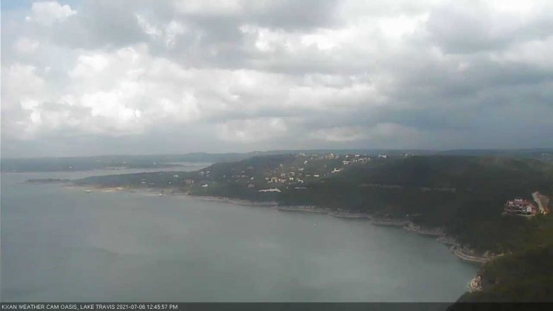 Lake Travis webcam, July 6, 2021 12:45 PM CT