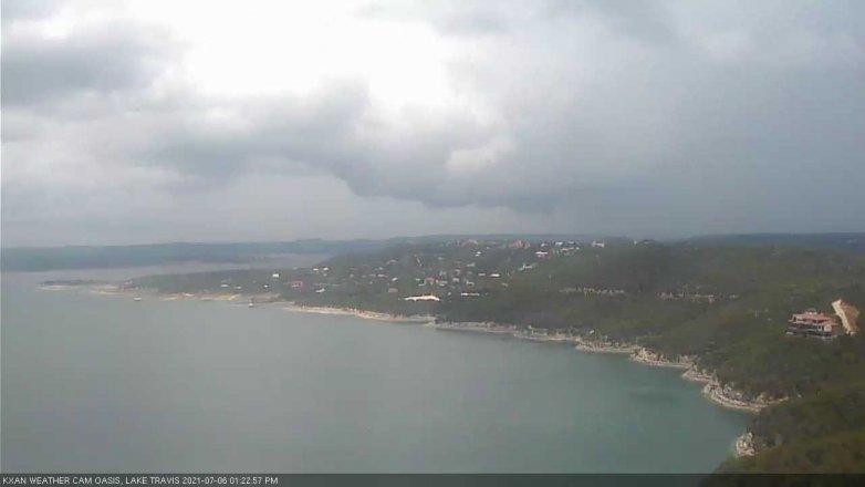 Lake Travis webcam, July 6, 2021 1:25 PM CT