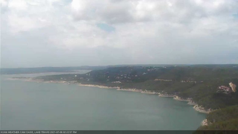 Lake Travis webcam, July 6, 2021 2:25 PM CT
