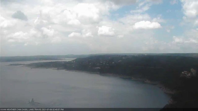 Lake Travis webcam, July 6, 2021 2:45 PM CT