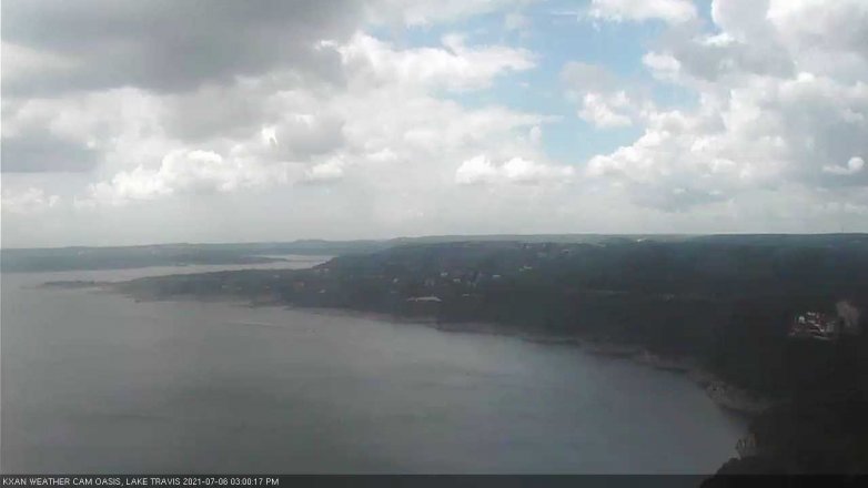 Lake Travis webcam, July 6, 2021 3:00 PM CT