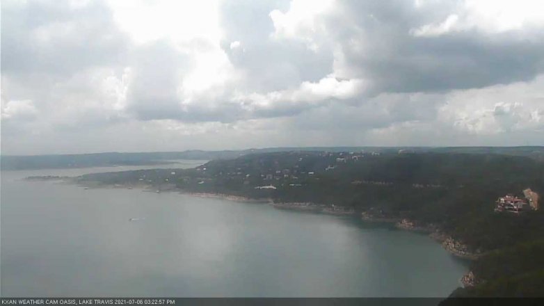 Lake Travis webcam, July 6, 2021 3:25 PM CT