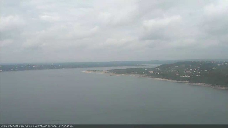 Lake Travis webcam, August 18, 2021 10:45 AM CT