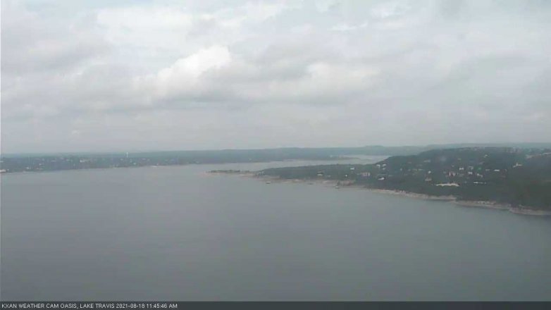 Lake Travis webcam, August 18, 2021 11:45 AM CT